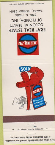 Matchbook Cover - ERA Colonial Real Estate Tampa FL 30 Strike