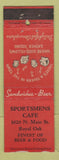 Matchbook Cover - Sportsmens Cafe Royal Oak MI WEAR