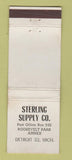 Matchbook Cover - Sterling Supply Detroit MI WEAR Machine Tool