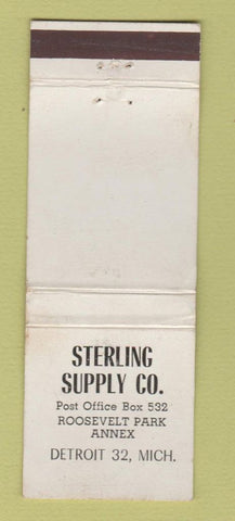 Matchbook Cover - Sterling Supply Detroit MI WEAR Machine Tool