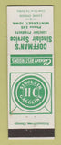 Matchbook Cover - Coffman's Sinclair oil gas Winterset IA