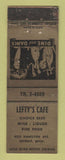 Matchbook Cover - Lefty's Cafe Detroit MI WORN