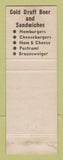 Matchbook Cover - Glass Hat Lounge Webb City MO hillbilly WEAR