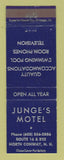 Matchbook Cover - Junge's Motel North Conway NH