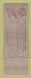Matchbook Cover - Rum Maple Pipe Tobacco DD Bean