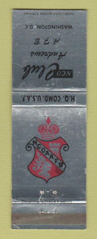 Matchbook Cover - NCO Club Andrews Air Force Base Washington DC