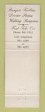 Matchbook Cover - NCO Club Andrews Air Force Base Washington DC