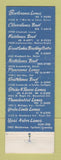 Matchbook Cover Great Lakes Recreation Bowling Madison Heights Southgate MI WEAR