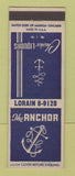 Matchbook Cover - The Anchor Restaurant CC Koch Detroit? MI