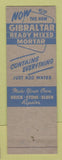 Matchbook Cover - Gibraltar Concrete Powers Lumber Detroit mI