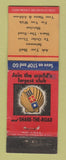 Matchbook Cover - Shell oil gas  WEAR