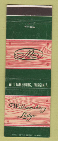 Matchbook Cover - Williamsburg Lodge VA