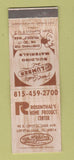 Matchbook Cover - Rosenthal's Hardware True Value Crystal Lake IL