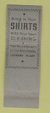Matchbook Cover - Sanders Tri Chlor Ethylene Cleaner Laundry