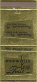 Matchbook Cover - Brookville Bank  and  Trust Summerville PA 30 Strike