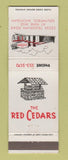 Matchbook Cover - The Red Cedars Southfield MI