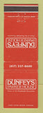 Matchbook Cover - Dunfey's Parker House