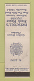 Matchbook Cover - VFW Driscoll's Steak House Roseville MI