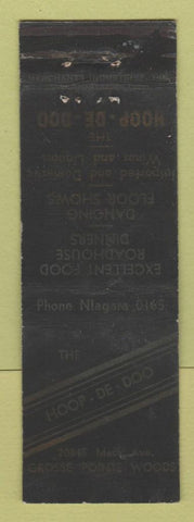 Matchbook Cover - Hoop De Doo Grosse Pointe Woods MI WORN