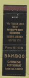 Matchbook Cover - Bamboo Chinese Restaurant Fort Myers FL WEAR