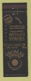 Matchbook Cover - Thomas Jewelry Detroit MI