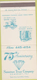 Matchbook Cover - Somerset Trust Company Somerset PA 30 Strike