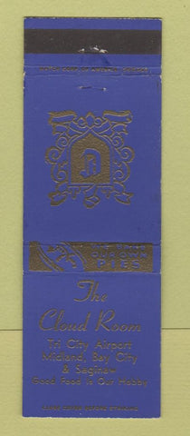 Matchbook Cover - The Cloud Room Midland Bay City Saginaw MI