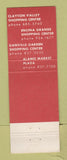 Matchbook Cover - Holiday Liquors Walnut Creek CA