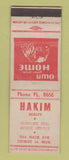 Matchbook Cover - Hakim Real Estate Detroit MI