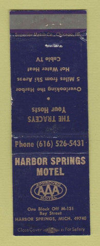Matchbook Cover - Harbor Springs Motel MI WEAR