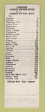 Matchbook Cover - Harbor Springs Motel MI WEAR