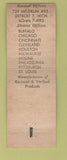 Matchbook Cover - Peninsular Detroit MI WEAR