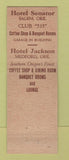 Matchbook Cover - Hotels Senator Jackson Salem Medford OR
