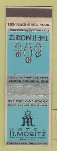 Matchbook Cover - Hotel St Moritz New York City Deco