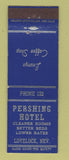Matchbook Cover - Pershing Hotel Lovelock NV