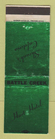 Matchbook Cover - Hart Hotel Battle Creek MI WEAR