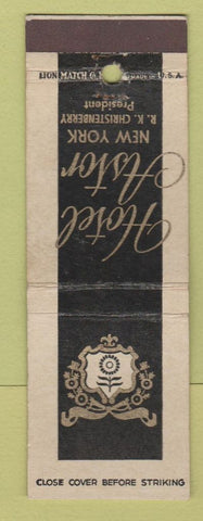 Matchbook Cover - Hotel Astor New York City