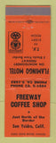 Matchbook Cover - Freeway Coffee Shop San  Ysidro CA Flamingo Motel  WEAR