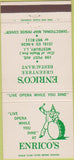 Matchbook Cover - Enrico's Greentree Restaurant Westbury LI NY 30 Strike