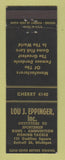 Matchbook Cover - Lou Eppinger Sporting Goods Detroit MI