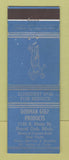 Matchbook Cover - Gorman Golf Products Royal Oak MI ADVANCE