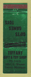 Matchbook Cover - Tiffany Gift Toy Shop Detroit MI