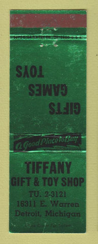 Matchbook Cover - Tiffany Gift Toy Shop Detroit MI