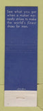 Matchbook Cover - Nunn Bush Men's Shoes Sherman's Detroit MI