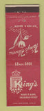 Matchbook Cover - King's Flowers Detroit MI