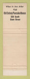 Matchbook Cover - Old Colony Pancake House Detroit MI