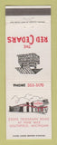 Matchbook Cover - Red Cedars Restaurant Southfield MI