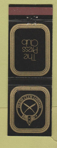 Matchbook Cover - The Press Club London UK England