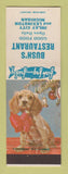 Matchbook Cover - Bush's Restaurant Imlay City Lexington NE Christmas WEAR