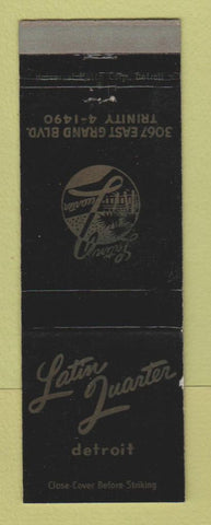 Matchbook Cover - Latin Quarter Detroit MI WEAR